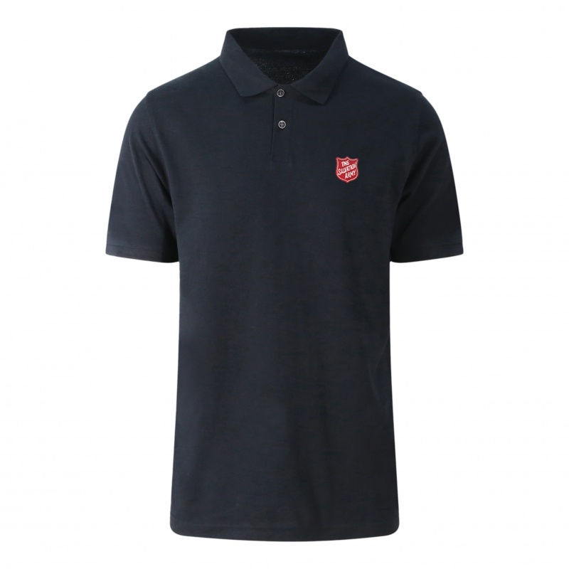 Sustainable Unisex Black Polo Shirt